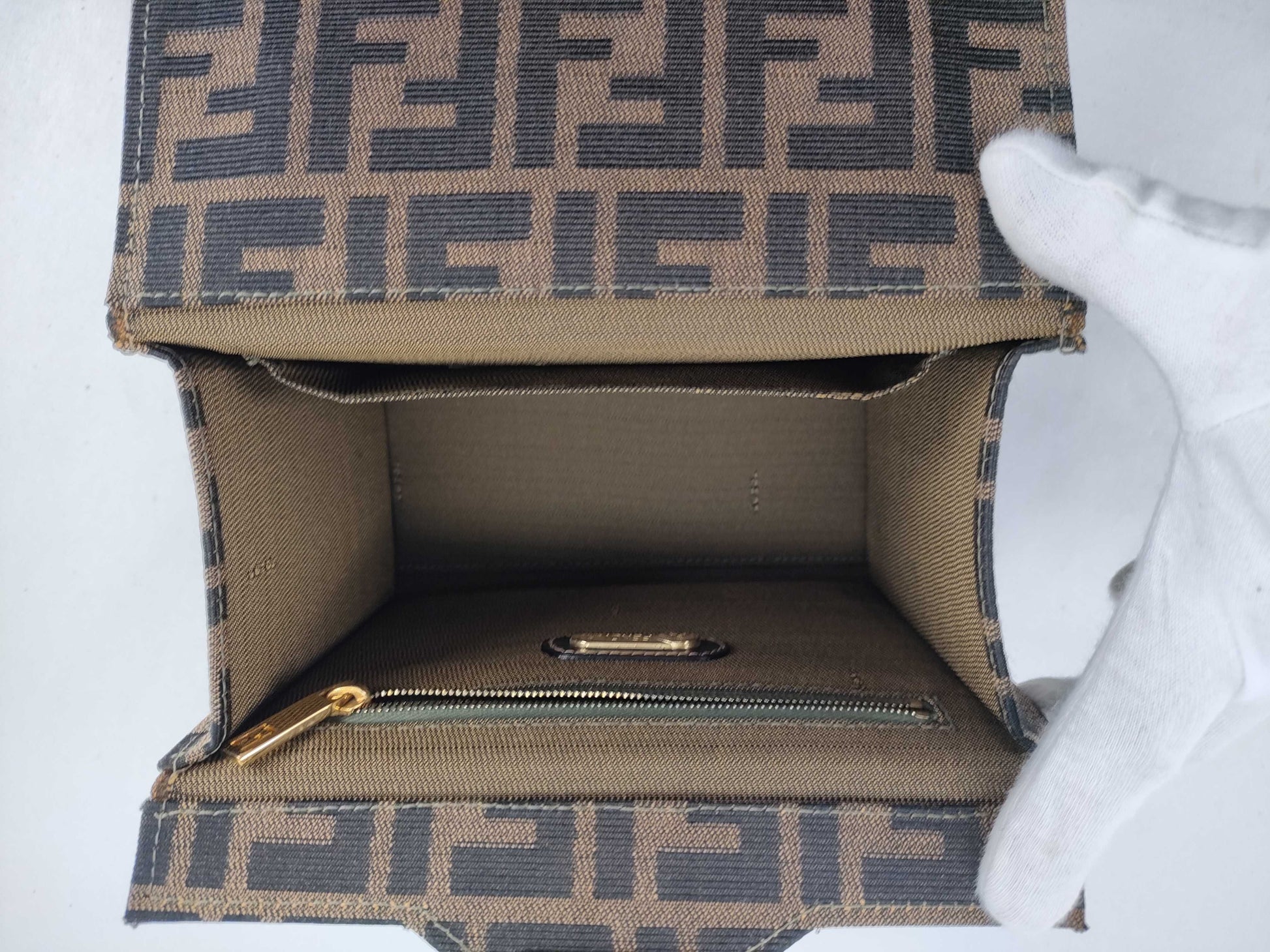 FENDI Zucca pattern Fendi Zucca vanity shoulder bag handbag