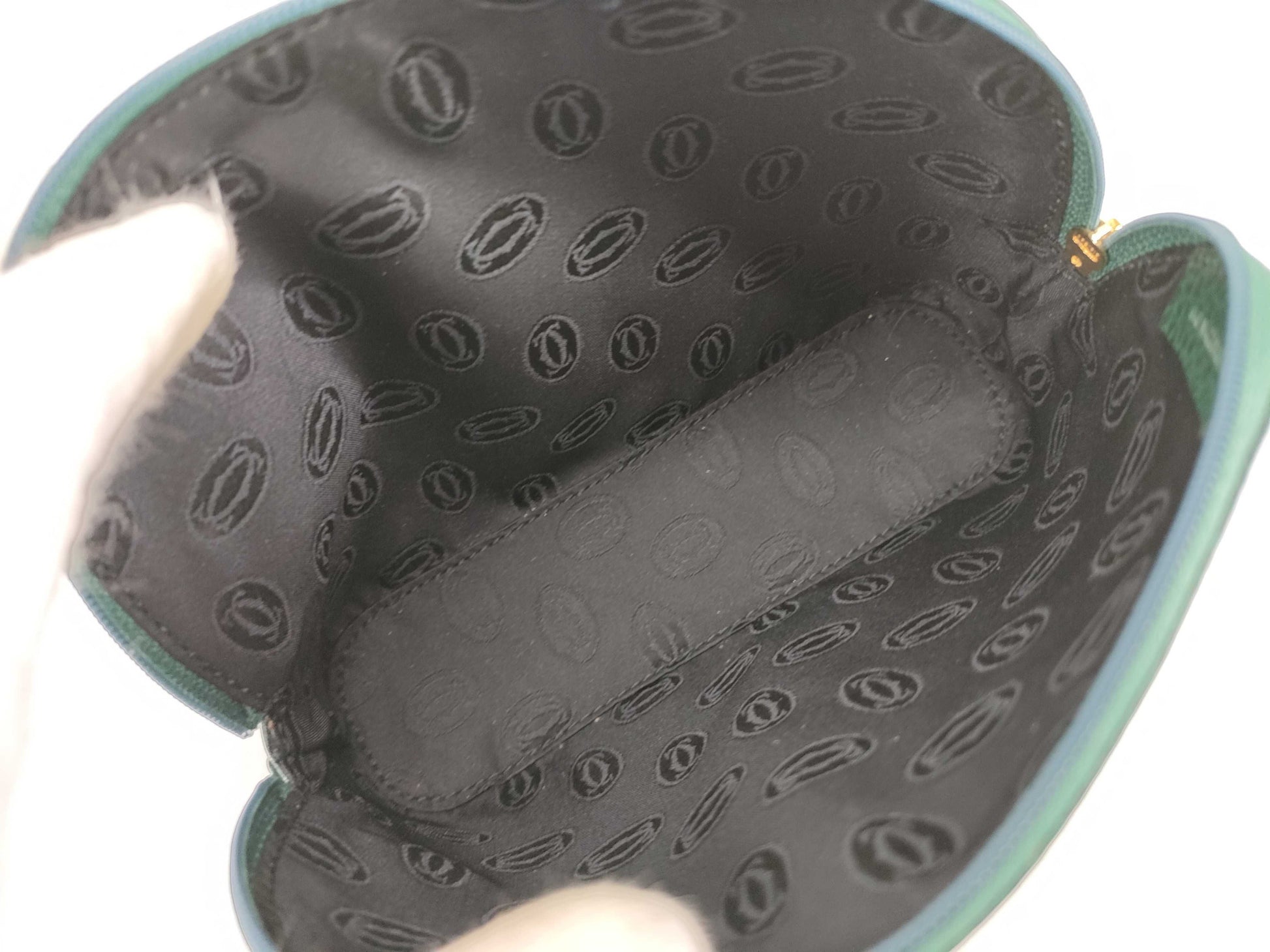 Cartier Leather Pouch Green Pouch