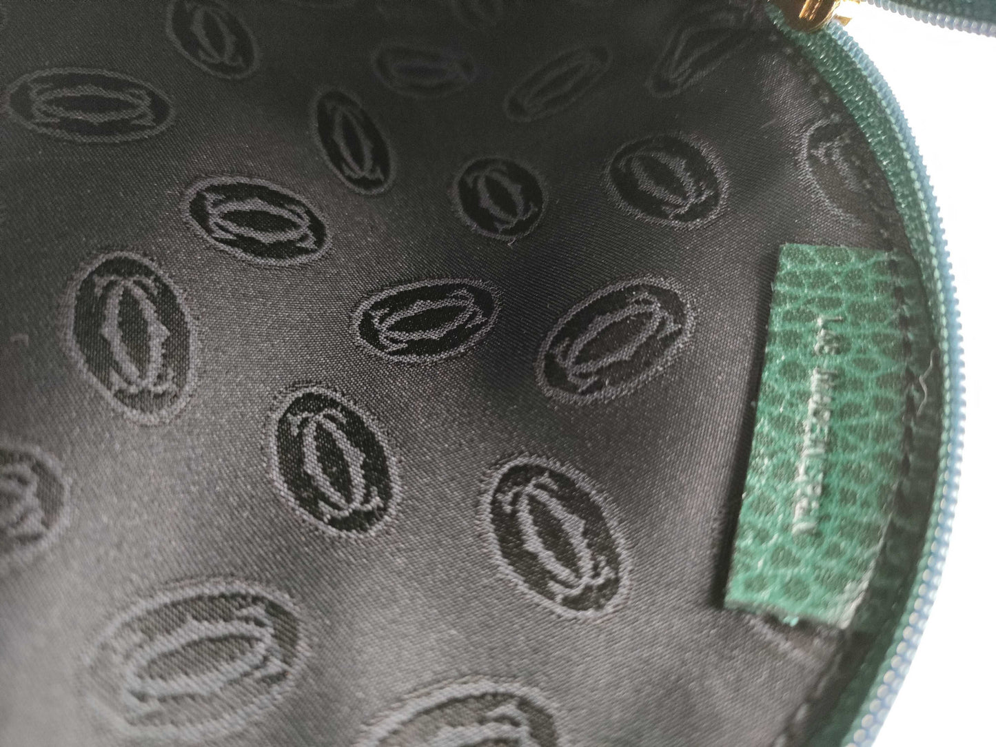 Cartier Leather Pouch Green Pouch