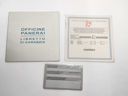 PANERAI empty box and other accessories