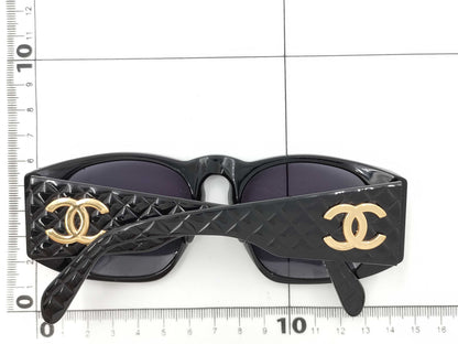  CHANEL Chanel Sunglasses Black Matelasse Sunglasses/Eyeglasses