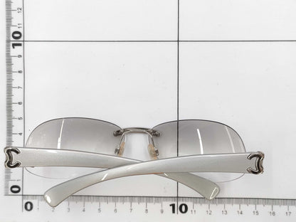  CHANEL Coco Mark Sunglasses Silver Sunglasses/Eyeglasses