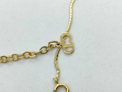 Dior Logo Necklace Gold Necklace