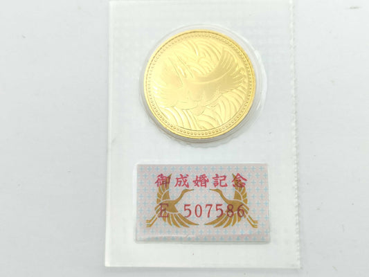 50,000 Yen Wedding Gold Coin, 24K Gold, 18.0g, Other Small Items 