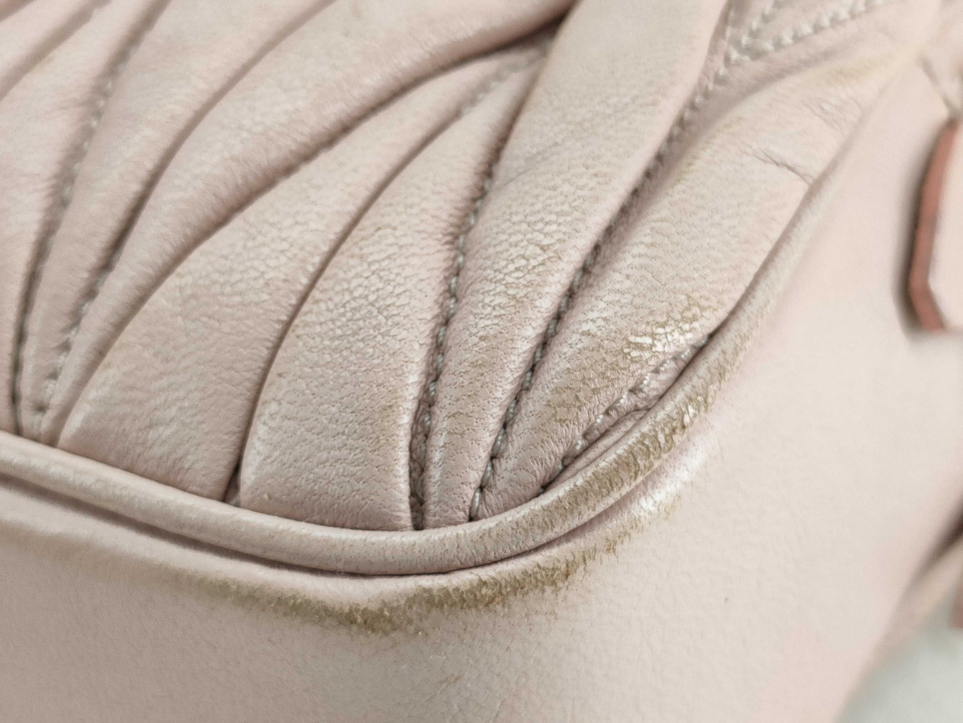 Miu Miu Matelasse Leather Shoulder Bag Pink