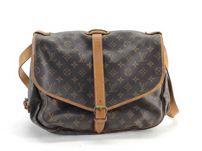 LOUIS VUITTON RFID Unverified AR0942 Monogram Louis Vuitton Saumur Shoulder Bag