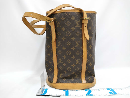 LOUIS VUITTON RFID Unverified Monogram Louis Vuitton Monogram Bucket GM Shoulder Bag
