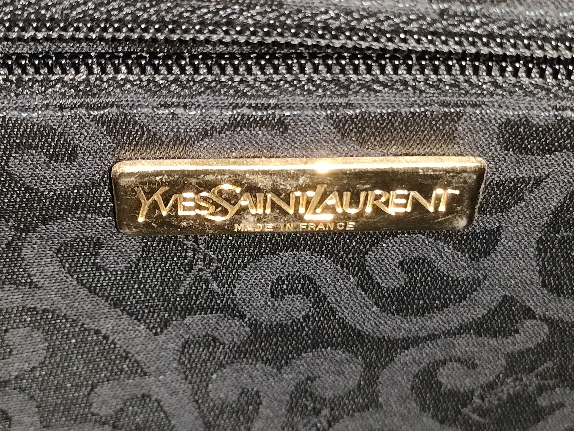 Yves Saint Laurent YSL Leather Tote Bag Black Tote Bag