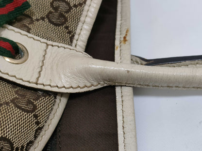 GUCCI GG Canvas Princess Tote Bag, Beige