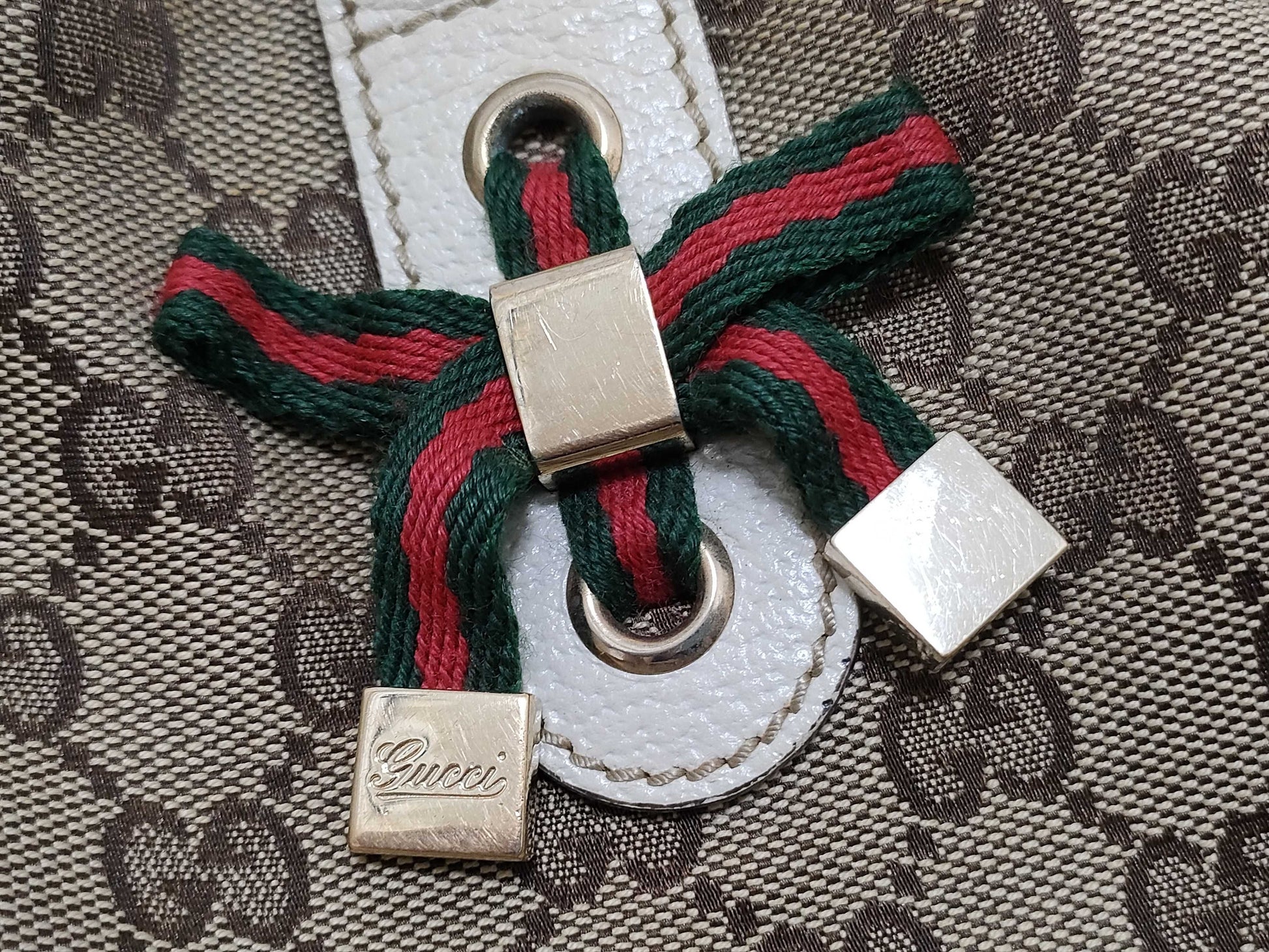 GUCCI GG Canvas Princess Tote Bag, Beige