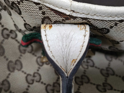 GUCCI GG Canvas Princess Tote Bag, Beige