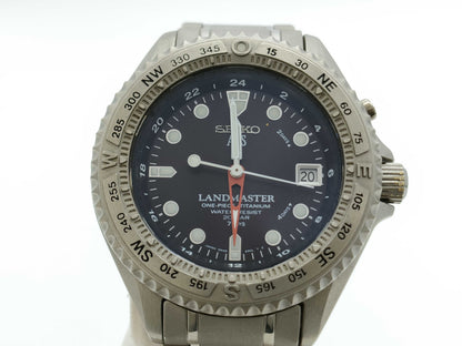 SEIKO Landmaster 5M45-6A00 660314 Automatic Black Dial Men's Watch
