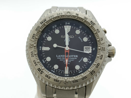 SEIKO Landmaster 5M45-6A00 660314 Automatic Black Dial Men's Watch