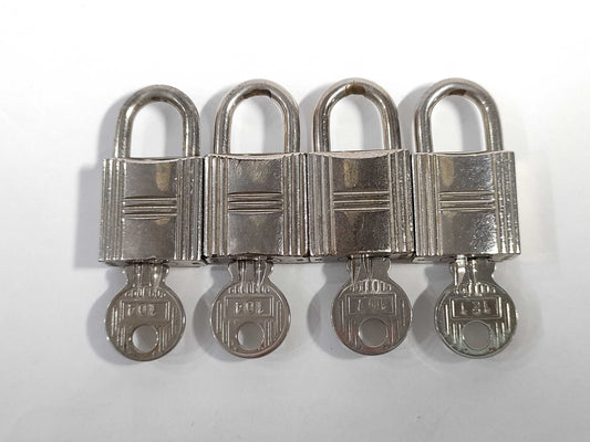 HERMES Silver Cadena Set of 4 Other Accessories