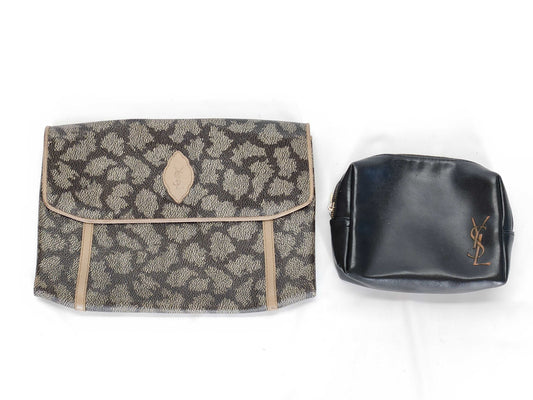 Yves Saint Laurent YSL 2-piece clutch bag set
