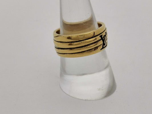 LOUIS VUITTON Epi Gold Ring with Box