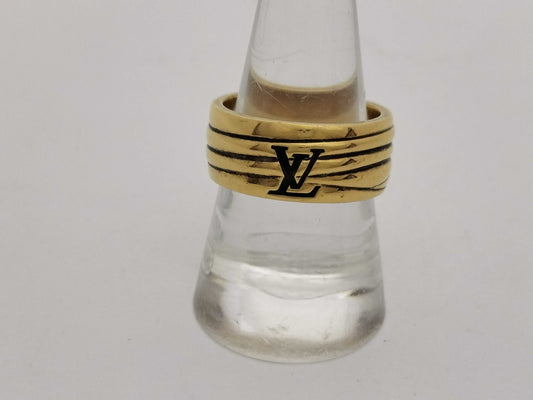 LOUIS VUITTON Epi Gold Ring with Box