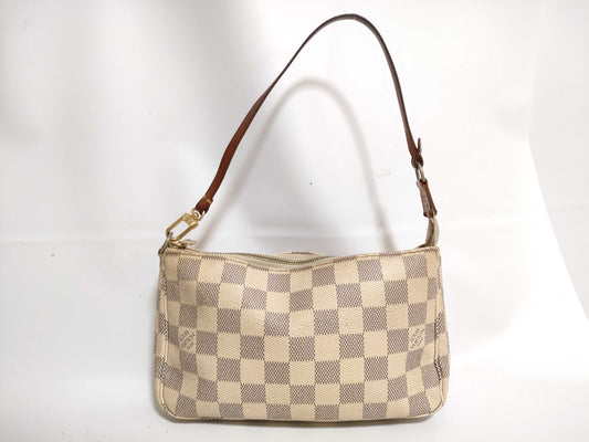 LOUIS VUITTON Damier Azur Louis Vuitton Azur Accessory Pouch