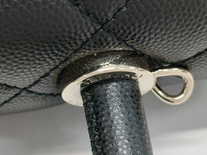 CHANEL Coco Handle 24 A92990/A61A27CC Shoulder Handbag in Caviar Skin, Black