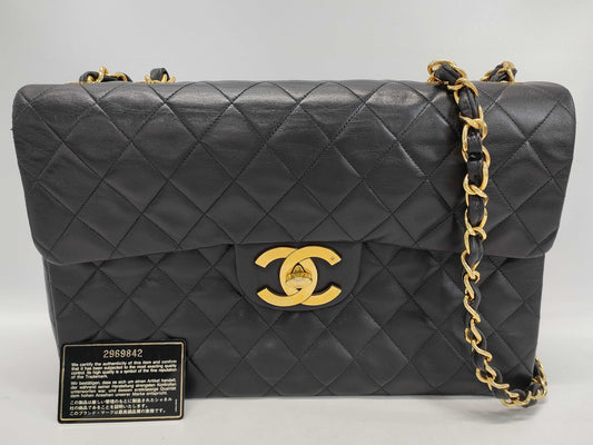 CHANEL Lambskin Deca Matelasse 34 Chain Shoulder Bag, No. 2, G Hardware