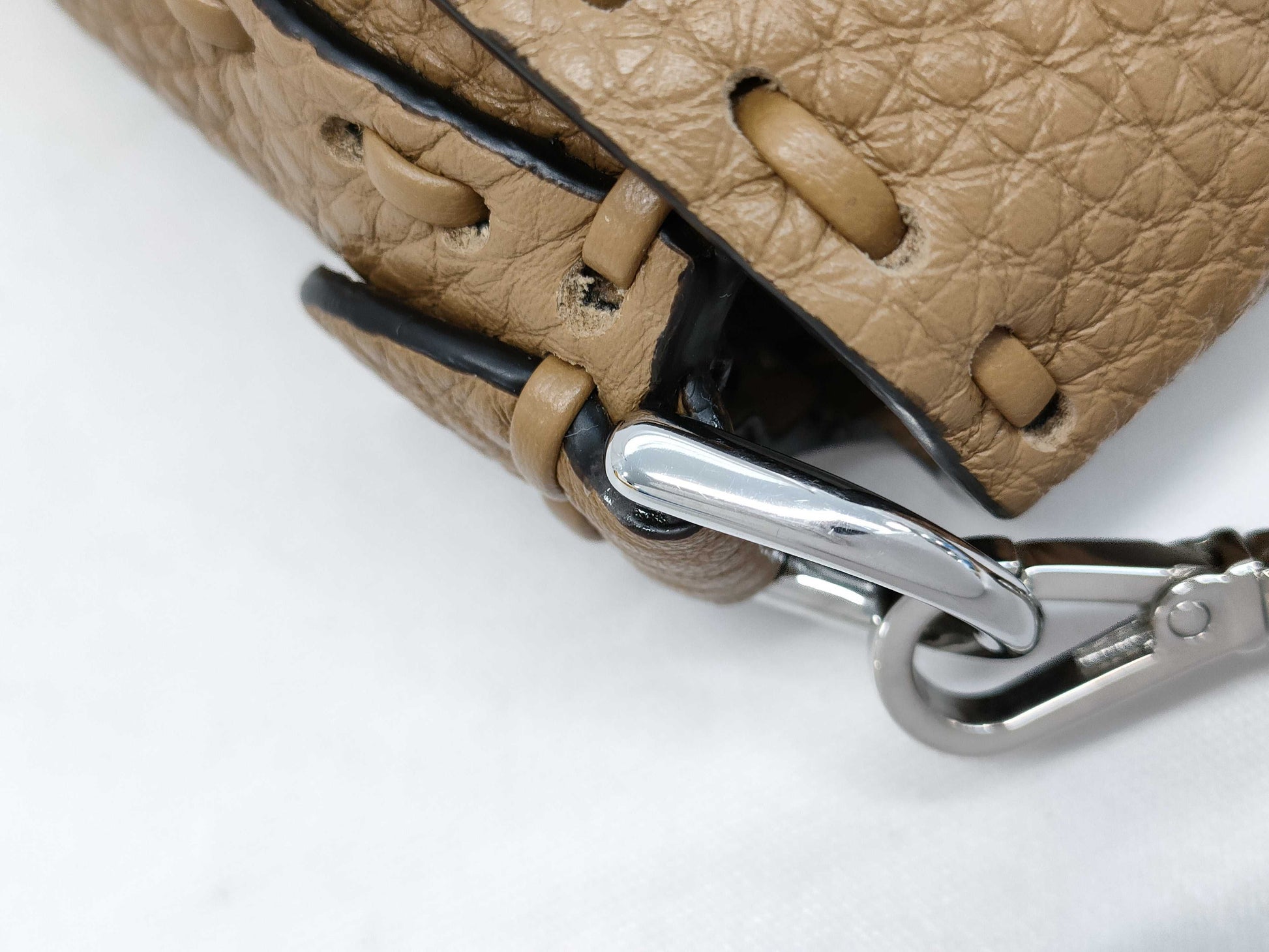 FENDI Mini Bucket Selleria Leather Shoulder Bag 8BS017/49-62-38533 Brown Bag