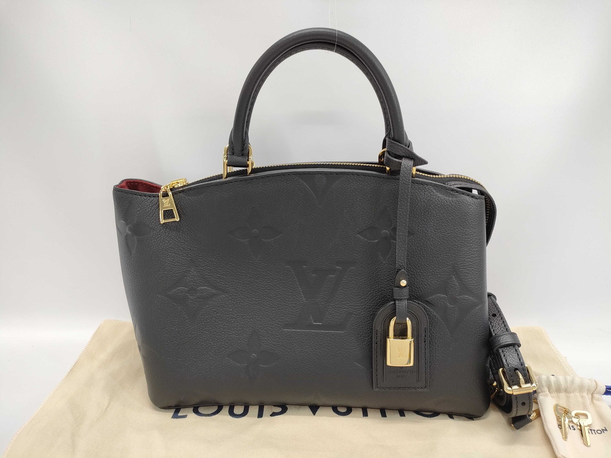 LOUIS VUITTON Monogram Empreinte Grand Palais PM M58916/RFID Handbag