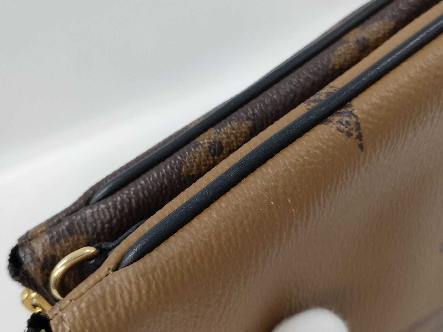 LOUIS VUITTON Monogram Giant Reverse Double Zip Pochette M69203/RFID Pouch