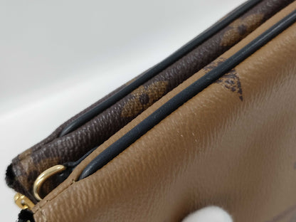 LOUIS VUITTON Monogram Giant Reverse Double Zip Pochette M69203/RFID Pouch
