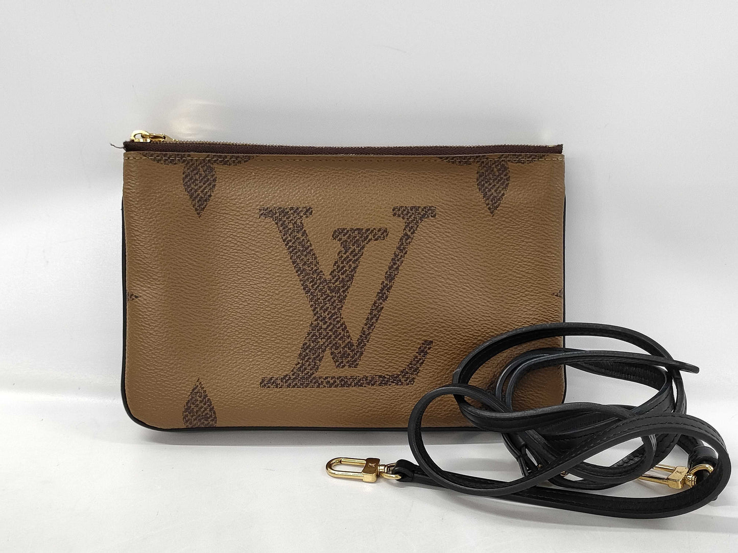 LOUIS VUITTON Monogram Giant Reverse Double Zip Pochette M69203/RFID Pouch
