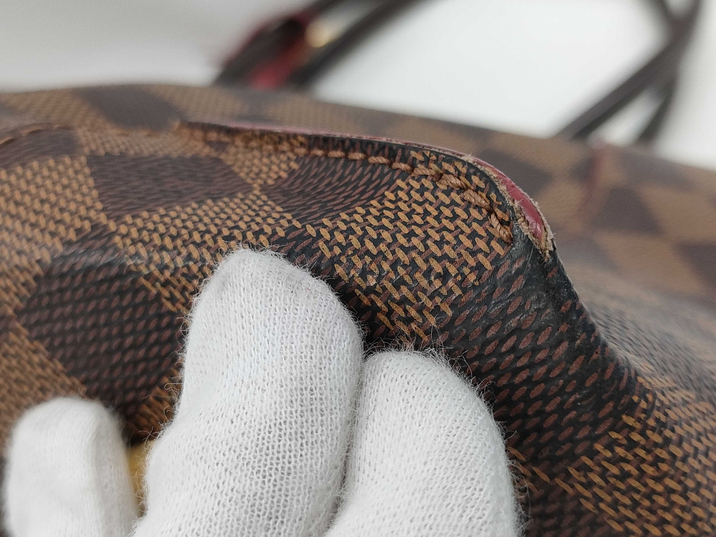 LOUIS VUITTON Damier Kaissa Tote MM N41548/FL0176 Handbag