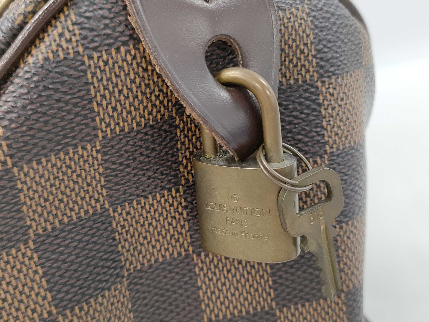 LOUIS VUITTON Damier Speedy 25 Boston Bag N41532/SP0046