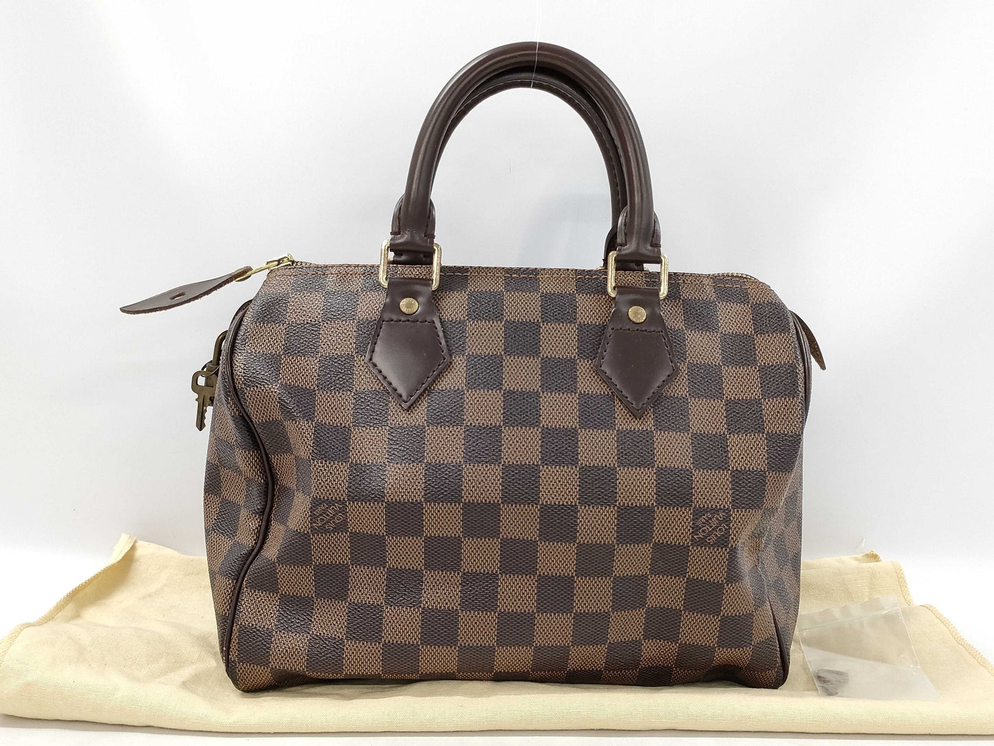 LOUIS VUITTON Damier Speedy 25 Boston Bag N41532/SP0046
