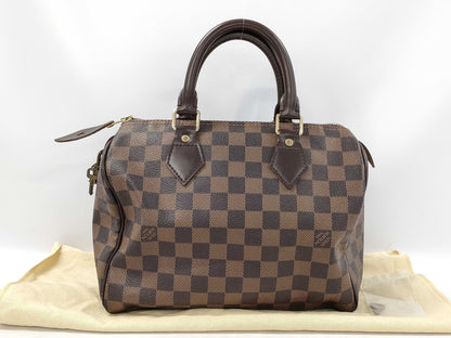 LOUIS VUITTON Damier Speedy 25 Boston Bag N41532/SP0046