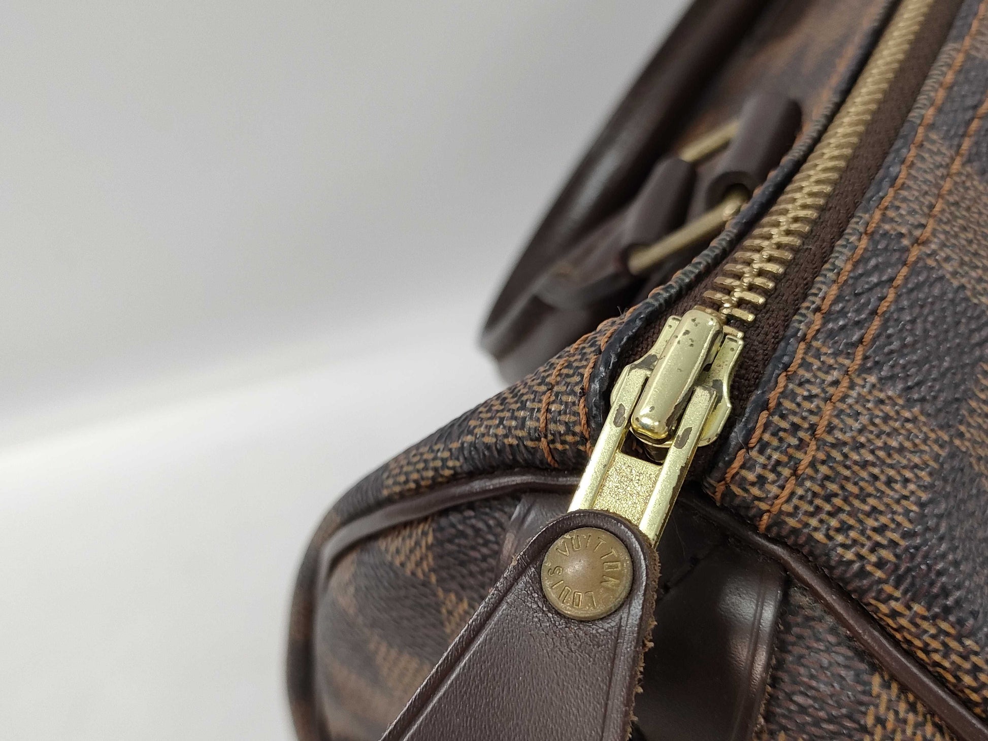 LOUIS VUITTON Damier Speedy 25 Boston Bag N41532/SP0046