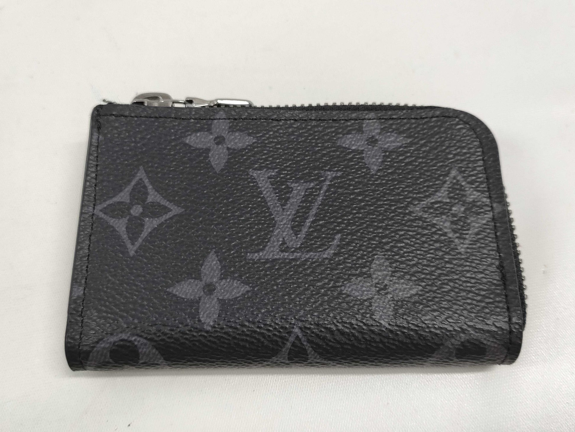 LOUIS VUITTON Monogram Eclipse Porte Monnaie Jour M63536/RFID Coin Case