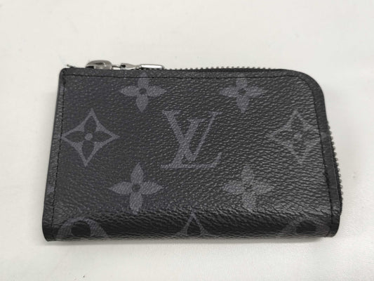 LOUIS VUITTON Monogram Eclipse Porte Monnaie Jour M63536/RFID Coin Case