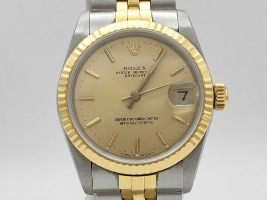 ROLEX 68273 9803310 Champagne Dial Women's Watch