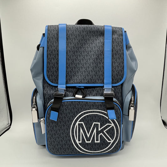 Michael Kors PVC Backpack, Blue and Gray