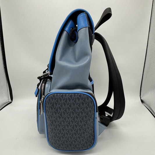 Michael Kors PVC Backpack, Blue and Gray