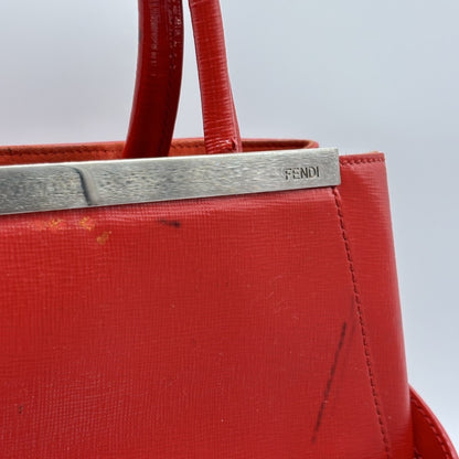 FENDI Toujours 2-Way Shoulder Handbag Red