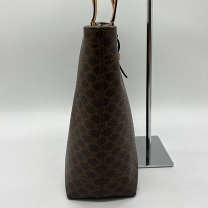 CELINE Macadam Tote Bag, Brown PVC Tote Bag