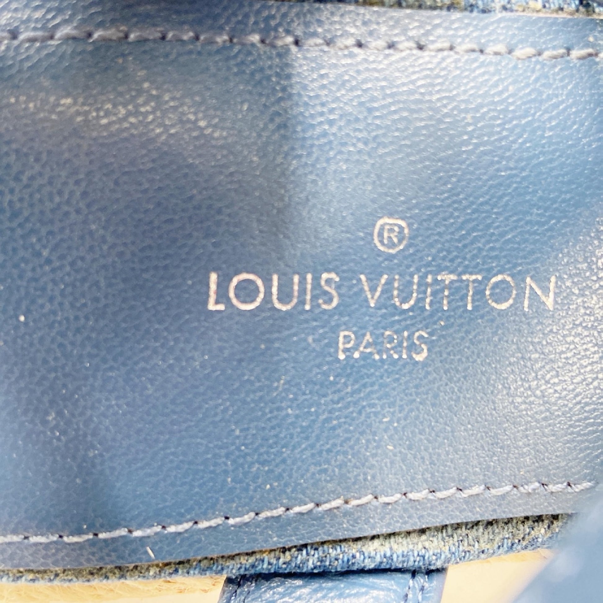 LOUIS VUITTON Monogram Denim and Leather Starboard Sandals CL1119 size 35