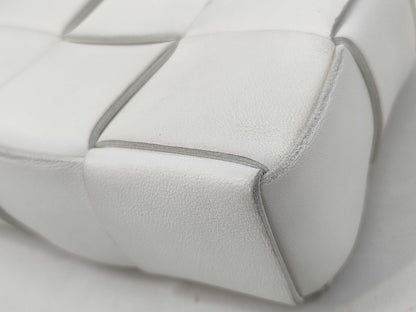 BOTTEGA VENETA Bottega Cassette White Shoulder Bag