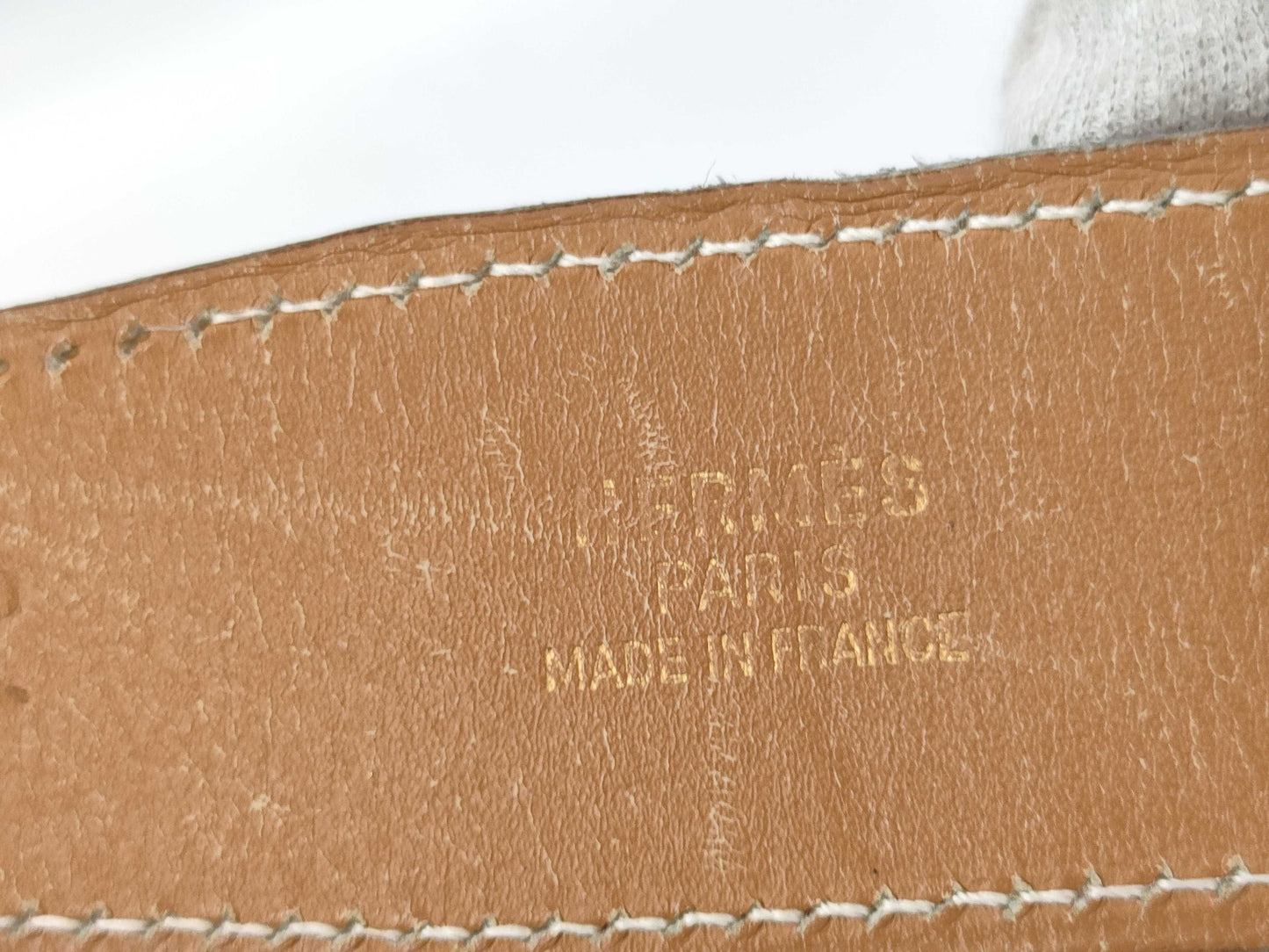 HERMES Constance Belt Red Belt