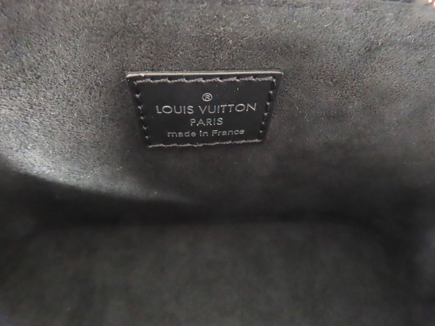 LOUIS VUITTON RFID Verified Epi Nano Alma Noir Handbag with Strap, Unused, Rank A, with IC Card