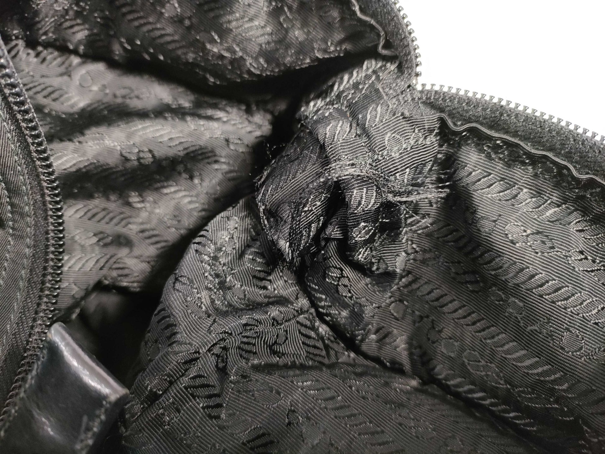 PRADA Nylon Prada Nylon Tote Bag Black W27