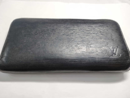 LOUIS VUITTON Epi Zippy Wallet Noir CA2183 Wallet