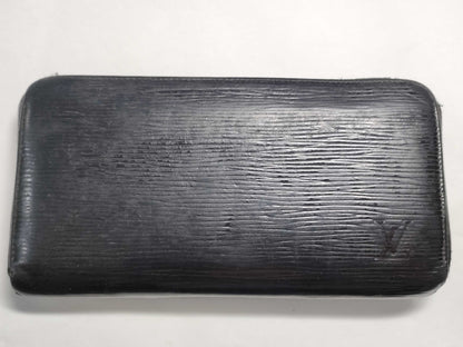 LOUIS VUITTON Epi Zippy Wallet Noir CA2183 Wallet