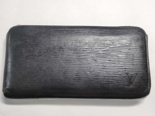 LOUIS VUITTON Epi Zippy Wallet Noir CA2183 Wallet