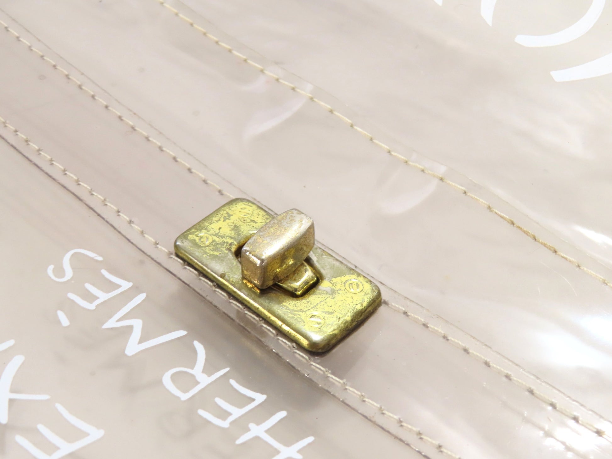 HERMES Vinyl Kelly Bag